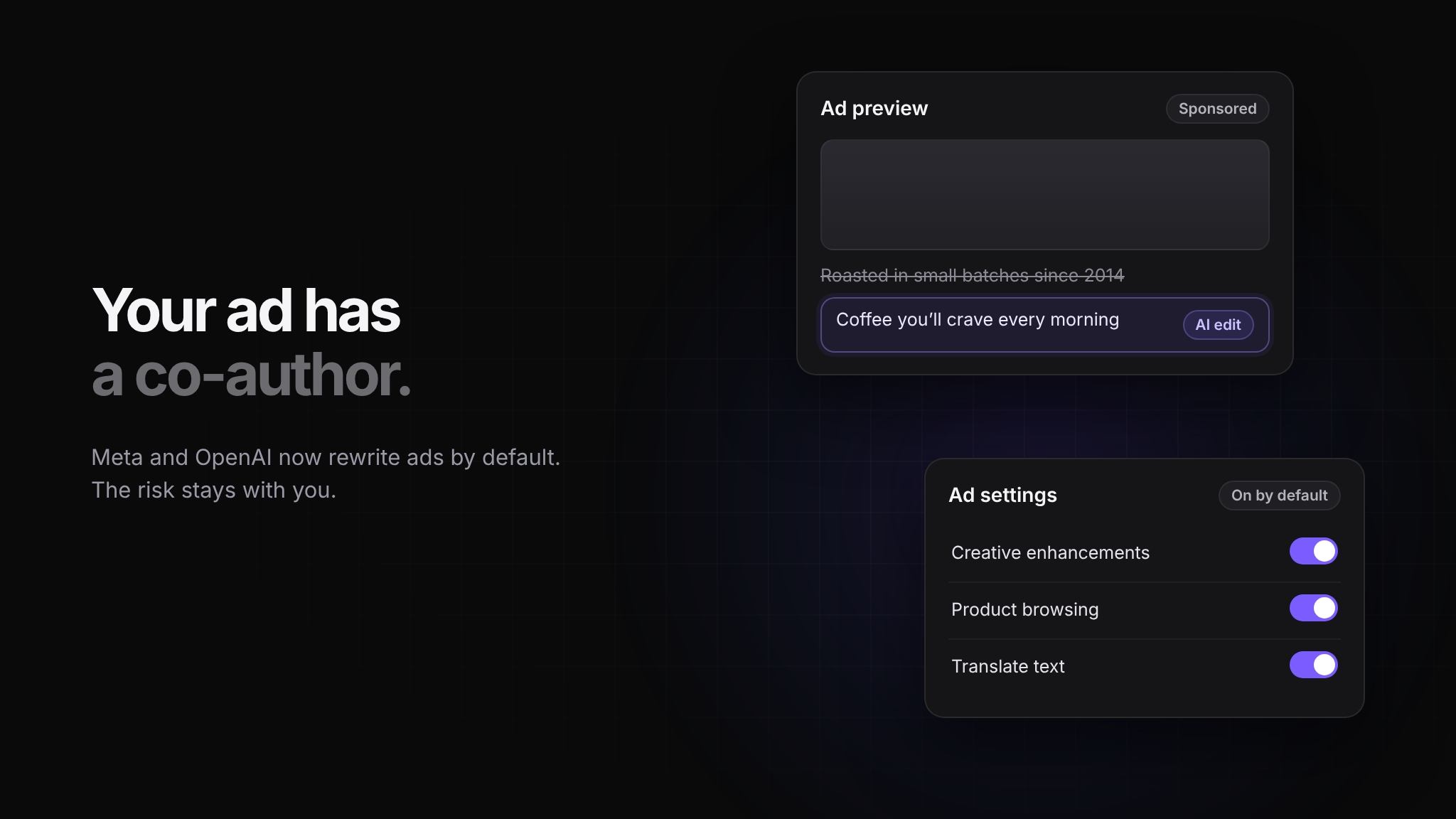 Your ad has a co-author